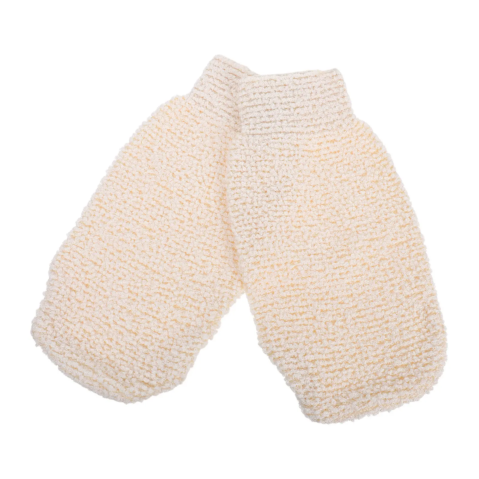 

2Pcs Bamboo Fiber Bathing Gloves Double-Sided Exfoliator for Body Massage Back Scrubbing Legs Arms Chest Skin Renewal Bath