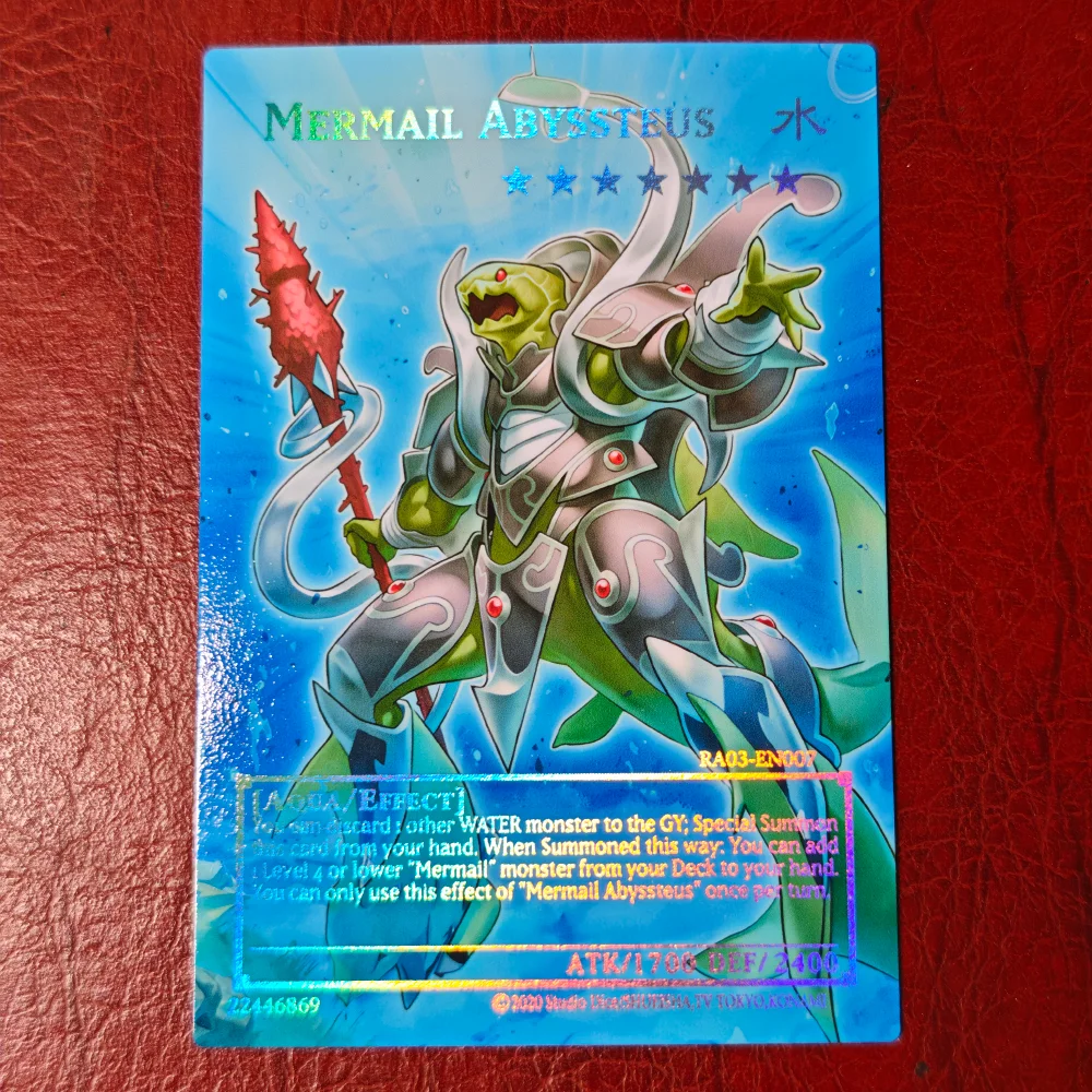 YuGiOh Mermail Atlantean DIY Full Picture Trading Card Not Original  Collectible Card for Gaming.Mermail King - Neptabyss - AliExpress 26