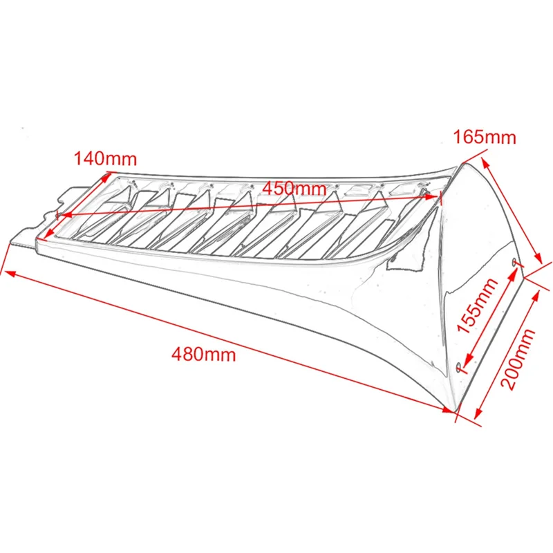 

Lower Radiator Frame Forharley Softail Street Fat Bob Breakout FXBR Motorcycle Parts