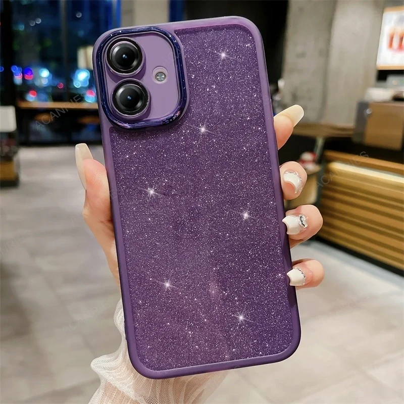 Glitter Silicone Soft Case For Motorola Moto G14 G24 G34 5G G54 G04 G85 G60 G32 G04s E14 Edge 40 Neo 50 Fusion Pro Cover G 14 60