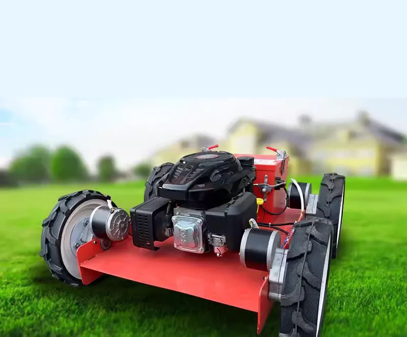 Hot sale Crawler remote control lawn mower Garden use grass cutting machine