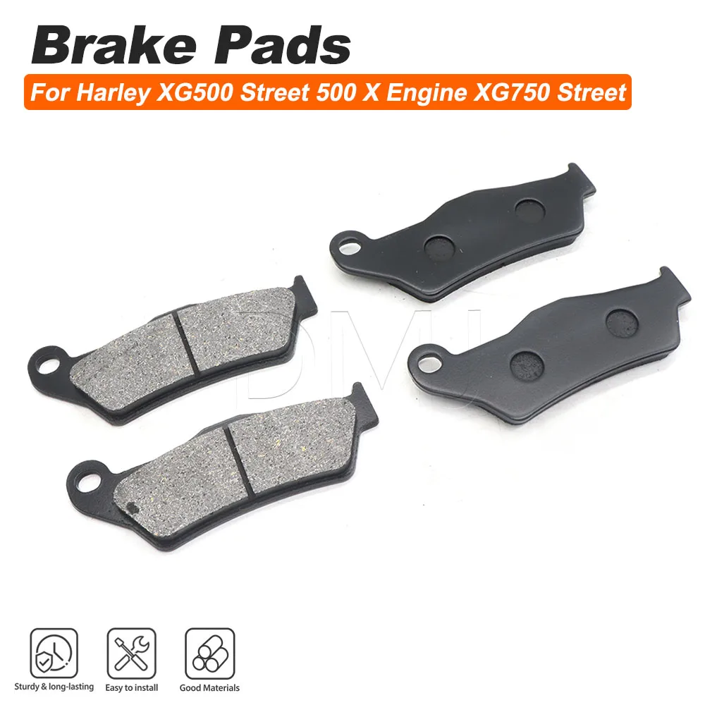 Motorcycle Accessories Front Rear Brake Pads For Harley XG750 XG-750 Street XG500 XG-500 Street 500 X Engine 2014 2015