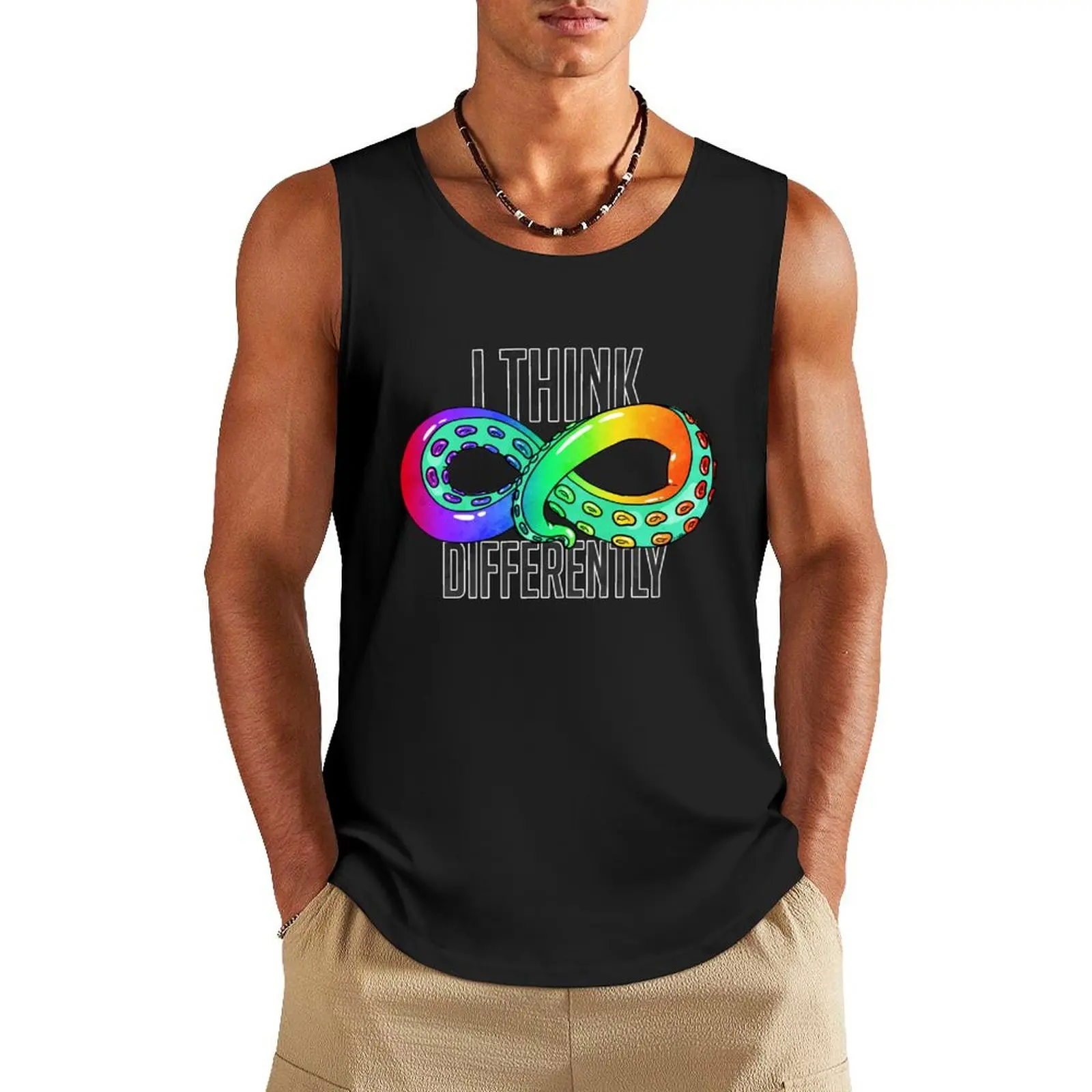 

I THINK DIFFERENTLY Tank Top Vest for boy Sports clothing sleeveless shirt man gym