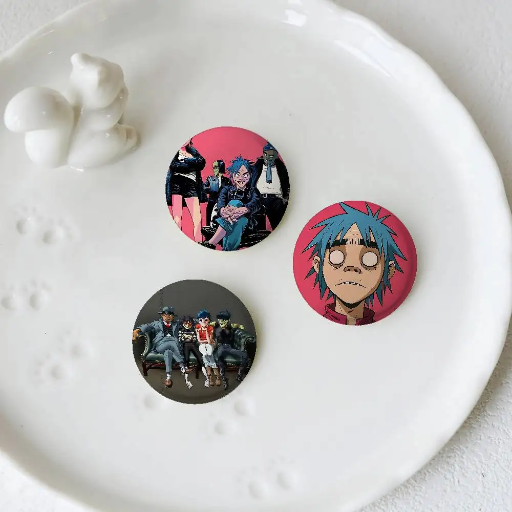 Cartoon Virtual Band Gorillaz Badges Creative Tinplate Button Creative Badge Clothes Backpack Jewelry Gift For Kids Friends