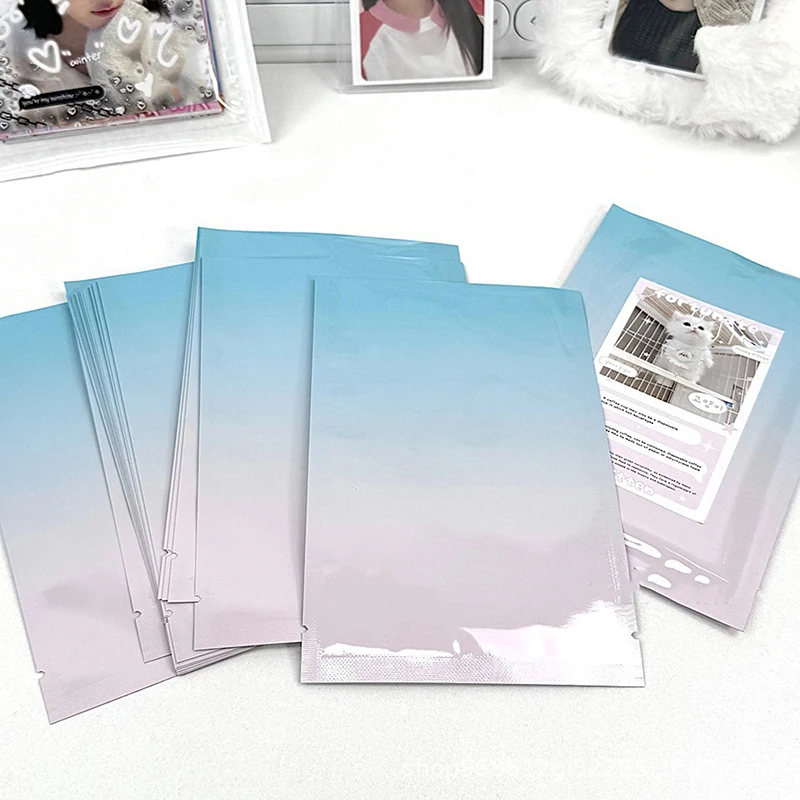 20 PCS Azul Rosa Gradiente Bolso Plano Sacos de Presente Sacos de Embalagem Decorativa Embalagem de Presente Exclusiva