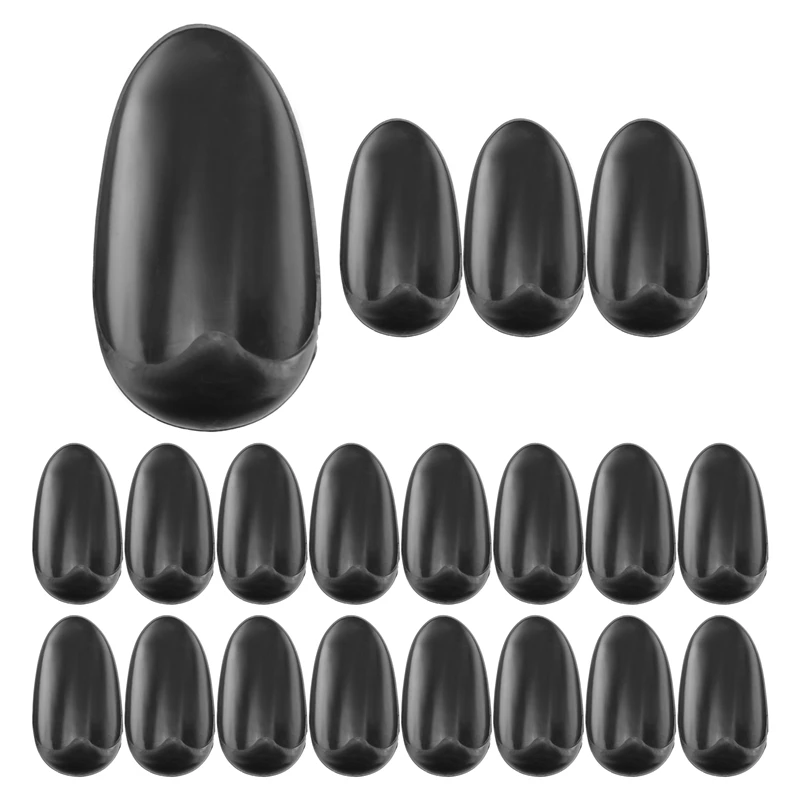 AT17 10 Pairs Black Plastic Hairdressing Dye Coloring Ear Cover Shield Protector