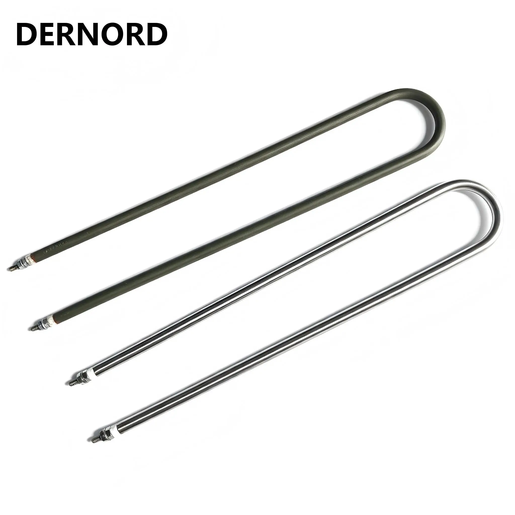 DERNORD Electric Heating Element 220V Tubular Air Heater for Oven 300W 500W 600W 800W 1000W 304 Stainless Steel Tube