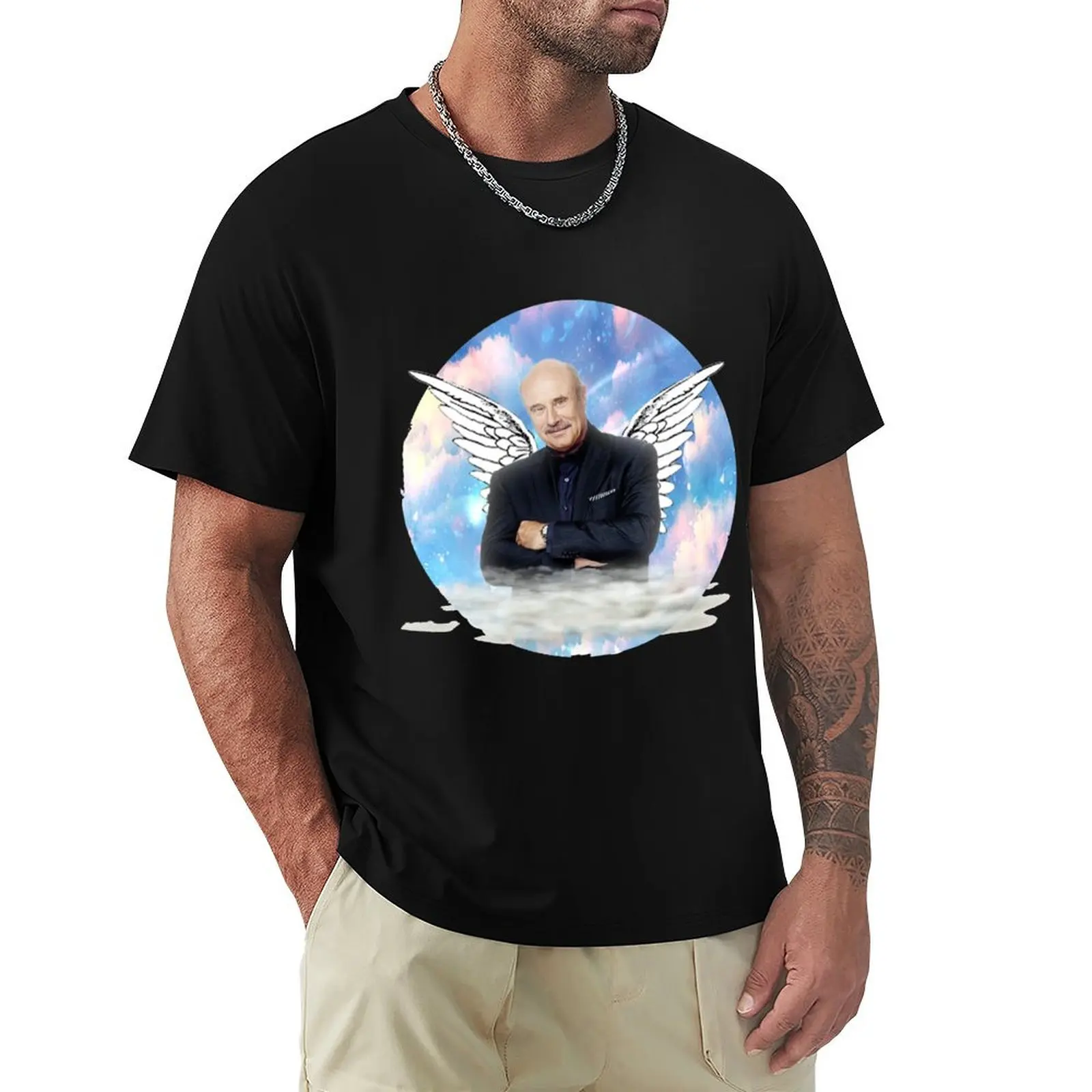 

Angel Dr. Phil T-Shirt oversized graphic tee vintage clothes men t shirts high quality