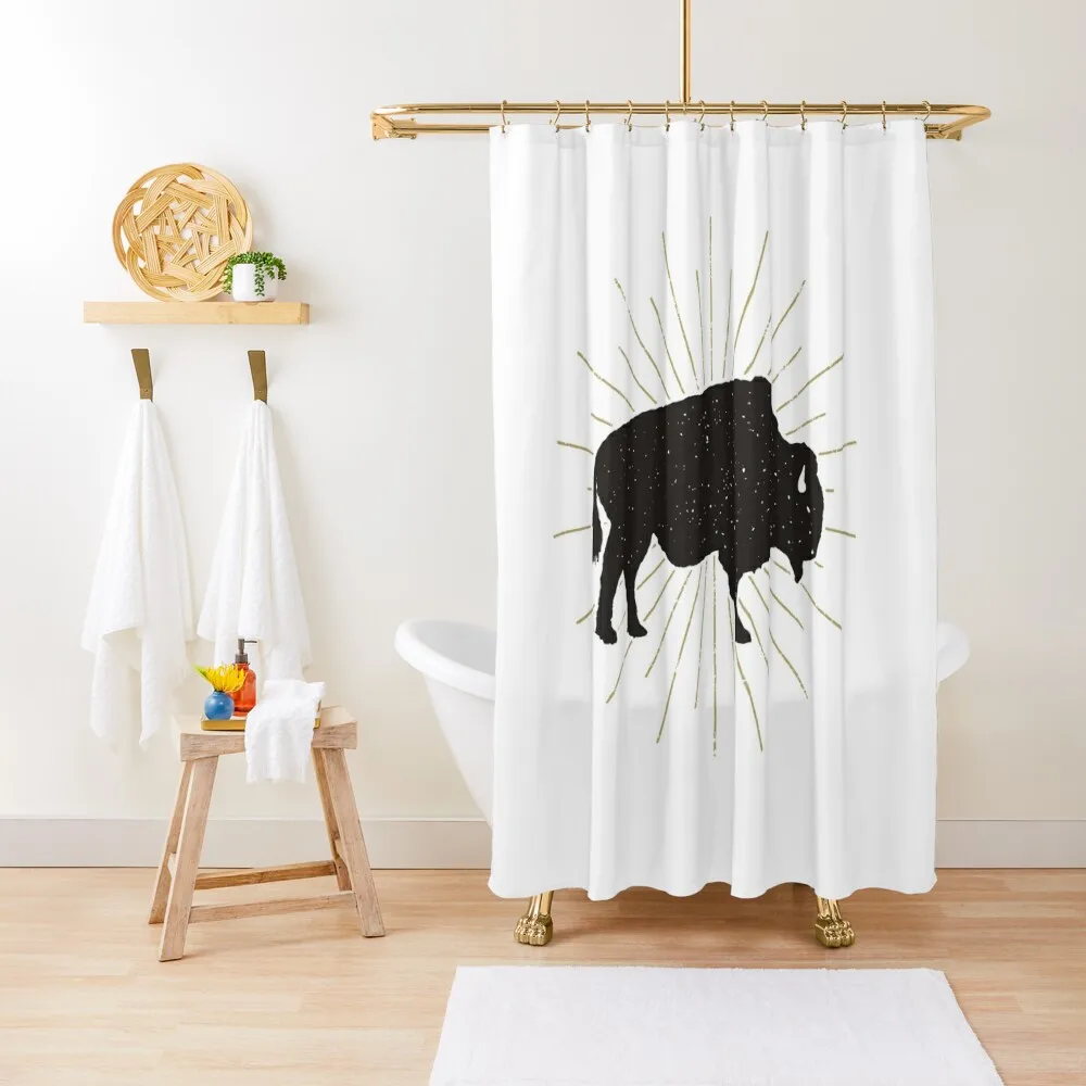 

bison Shower Curtain Modern Accessory Bathrooms Waterproof Shower Shower For Bathroom Set Curtain