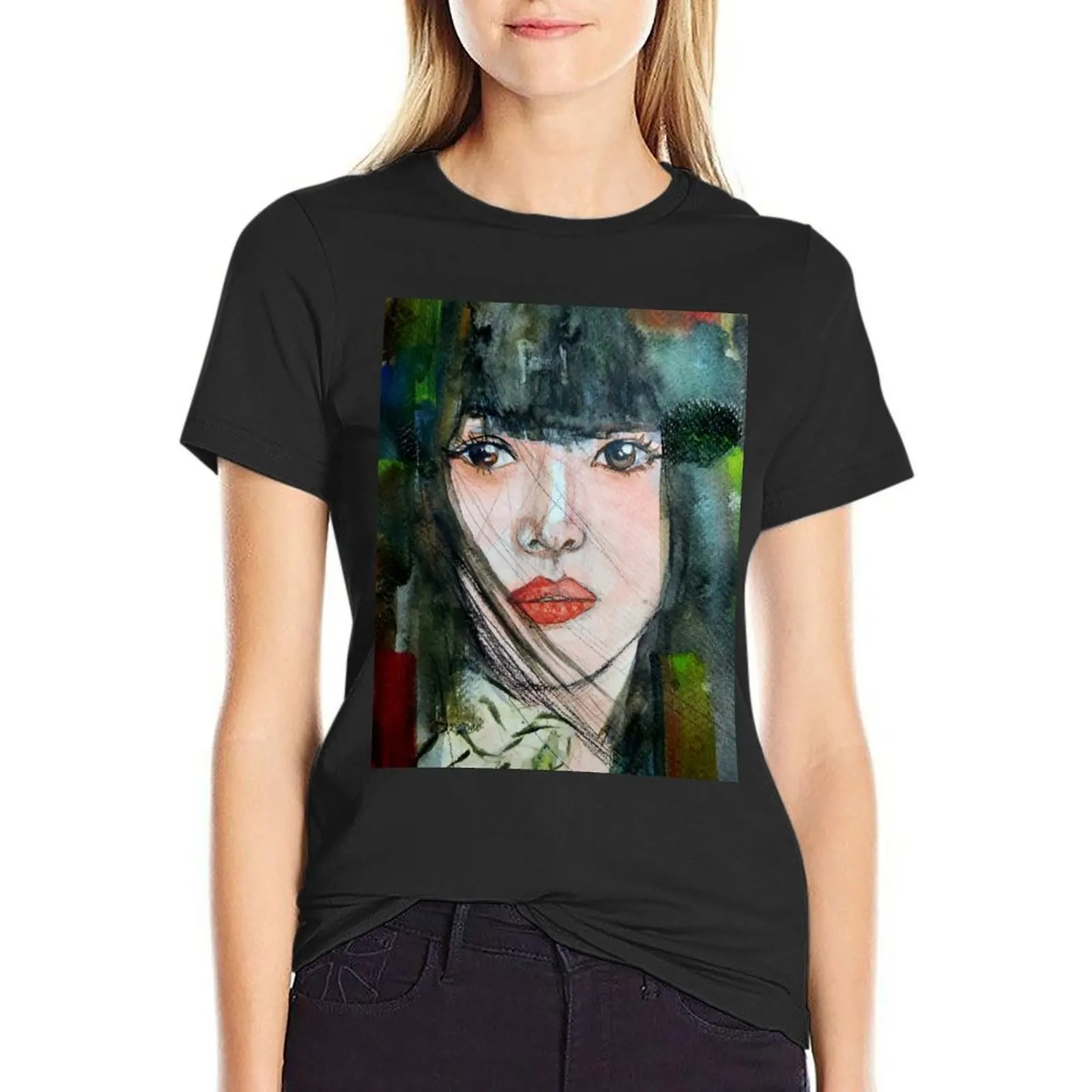 Netflix The Glory Kdrama Fanart T-shirt aesthetic clothes tees korean fashion t-shirts for Women loose fit