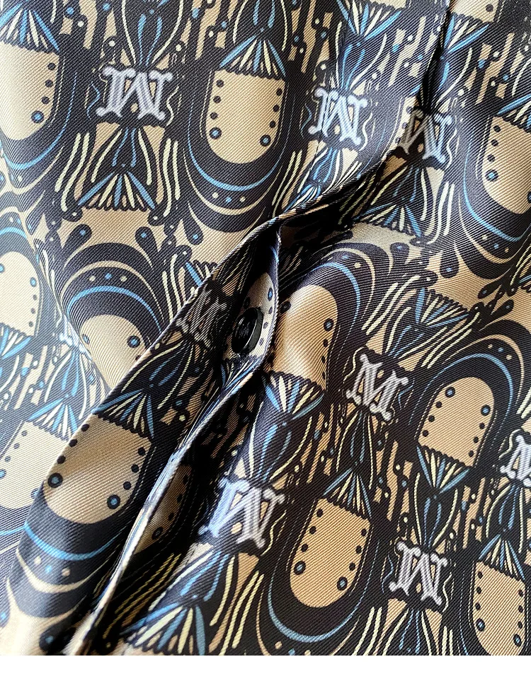 Old Money Aesthetic Women Shirt Vintage Print Luxury Brand Design Women Shirts 2025 Spring Long Sleeve Elegant OL Blouse camisas