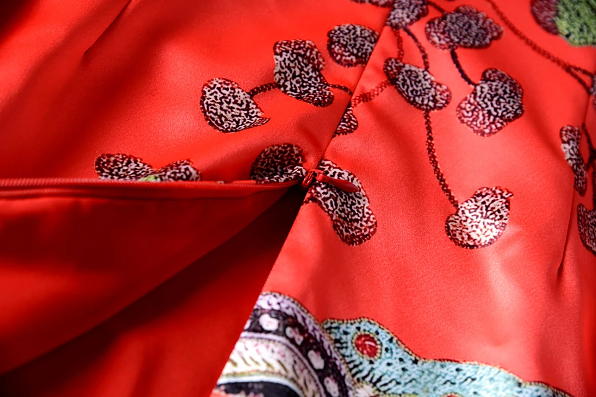 Fashion Butterfly Print Women Sheath Dress Round Neck Sleeveless Dresses