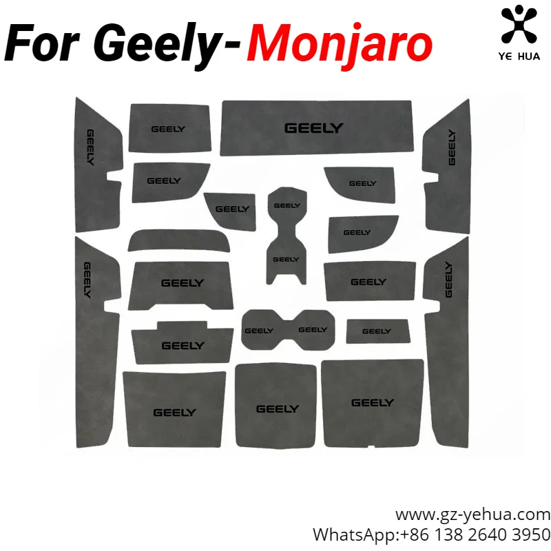 For GEELY Monjaro Manjaro Xingyue L KX11 2024 Car Interior Decoration Gate Groove Water Cup Gasket Pad Car Accessories