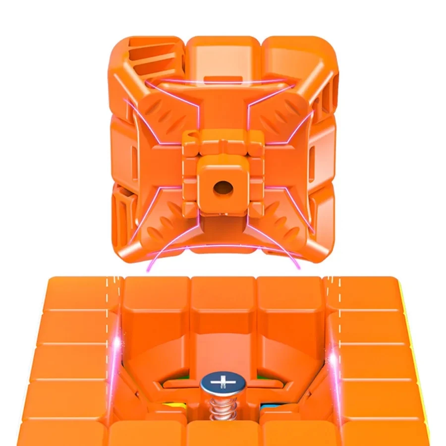 Qiyi-Qizheng S2 Stickerless Magic Cube, Puzzle Profissional Brinquedos para Crianças, Presente Kids, 5x5