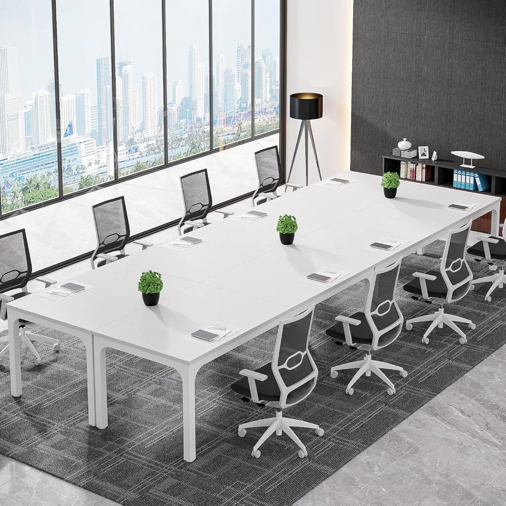 

78.74-Inch Conference Table Set of 4,Large Rectangle Meeting Seminar Table Set for 12-16 Person,Long Business Tables(Only Table)