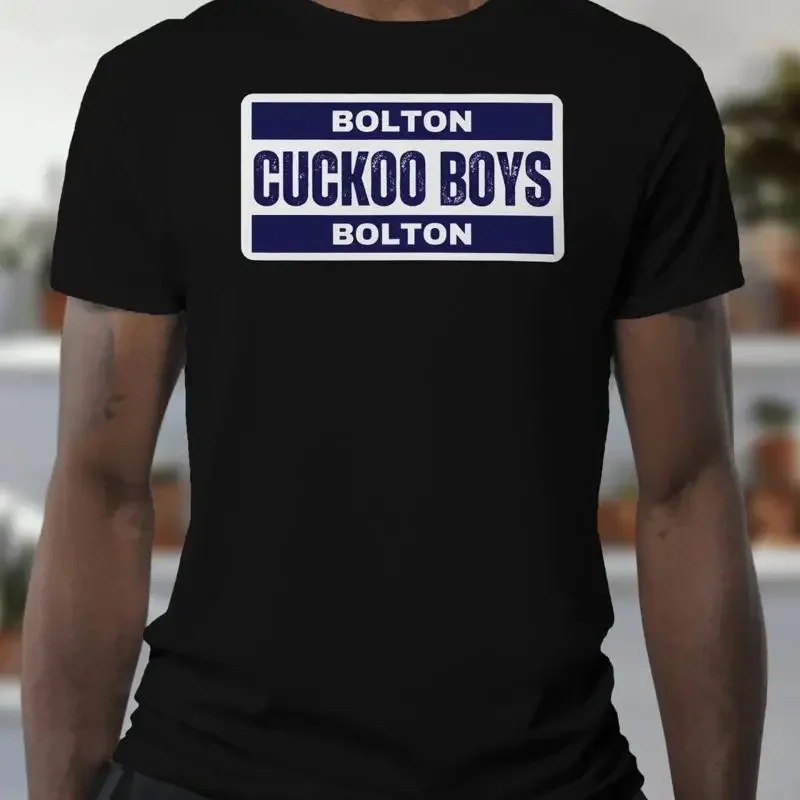 Bolton Wanderers T Shirt CUCKOO BOYS Hooligans Organic