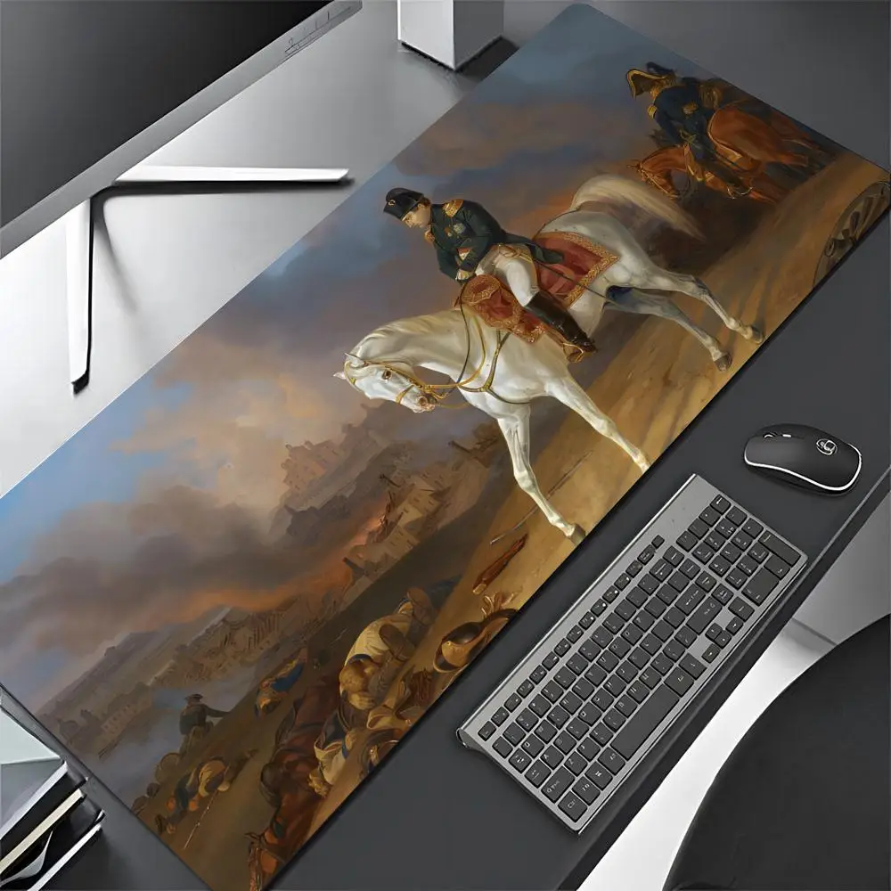 Napoleon Bonaparte Mouse Pad xxxl Gamer Mousepad  Mouse cartoon Pad Large Mouse Mat Natural Rubber Desk Rug PC Desk Mats Design