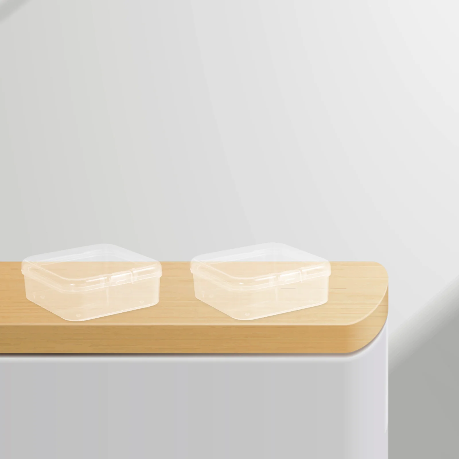 

Large Portable Transparent Storage Box Handheld Organizer for Craft Photo Sticker Stamp Keepsake Plastic Container with Handle