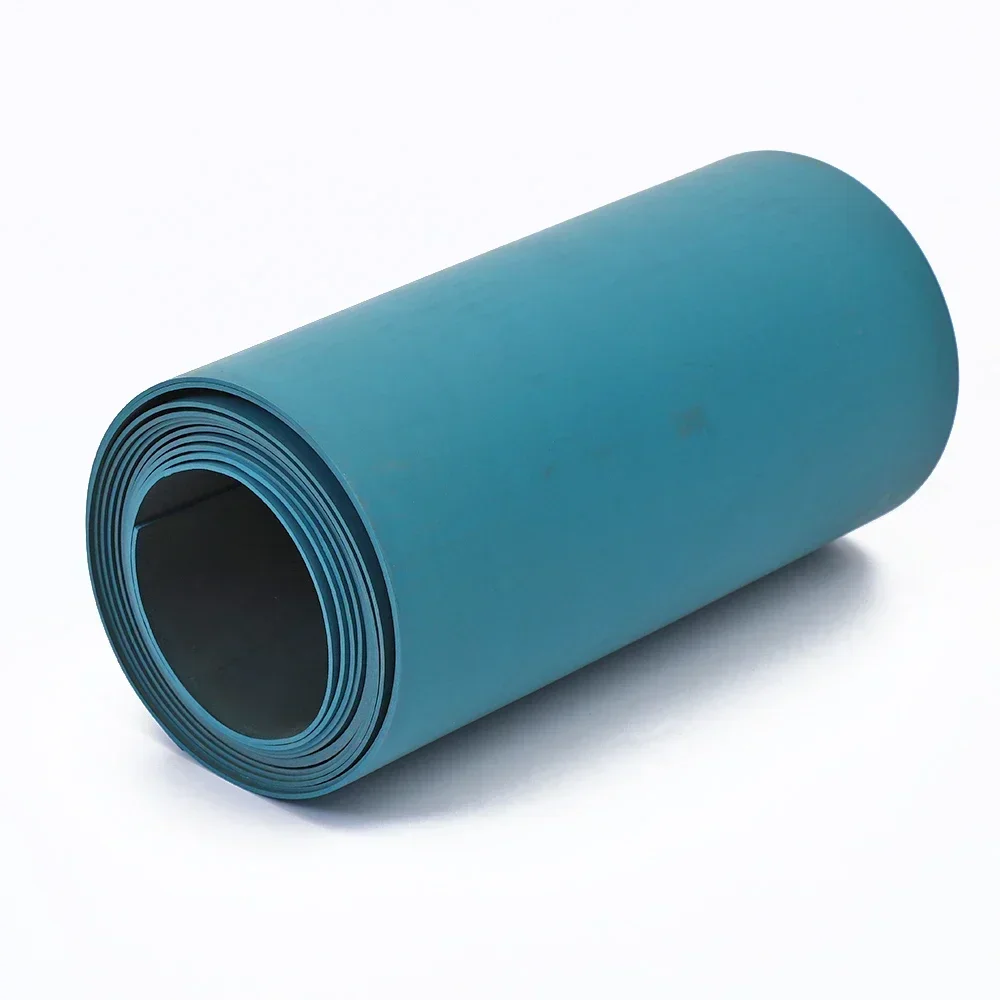 Thickness 0.8mm 1mm 1.2mm 1.5mm 2mm length 1M blue color PTFE  CNC machine tool rails soft PTFE tape paste plastic belt