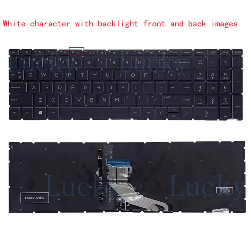 

f FOR HP Shadow Genie 4/5/6 15-CX 15-DK 15-EC TPN-C133 C141 Q229 Keyboard