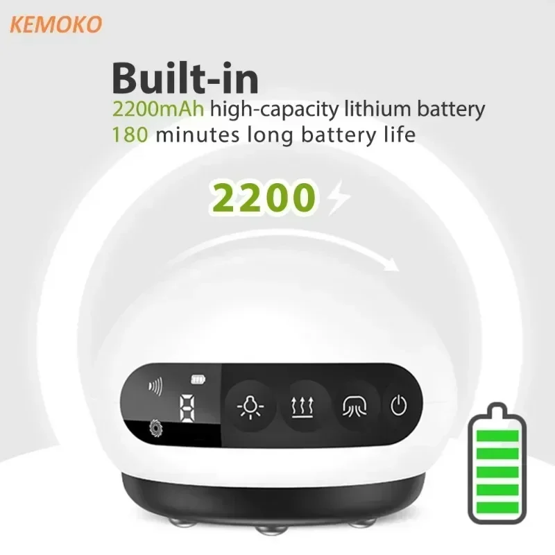 Electric Body Guasha Massager Vacuum Cupping EMS Guasha Scraping Body Massager Suction Cup IR Heating Fat Burner Body Massger - Image 4