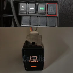 Orange Light Car Camera Switch with Connecting Wire for Nissan Teana Sylphy Qashqai X-TRAIL Bluebird Murano Serena