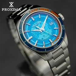 PX1701 39mm Luxury Men's Watches Business Dress Watch For Men Automatic Mechanical Sapphire Glass Date Window 200m Waterproof