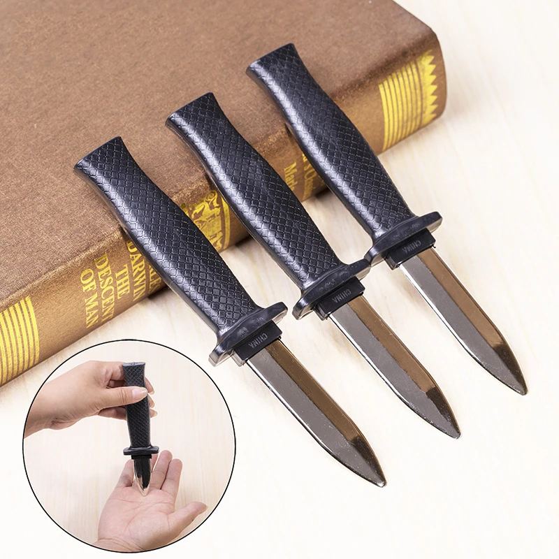 مزحة اللعب سكين وهمية البلاستيك قابل للسحب السكاكين لعب للأطفال يوم كذبة هالوين حفلة الرعب خدعة الدعائم الجدة نكتة اللعب #3