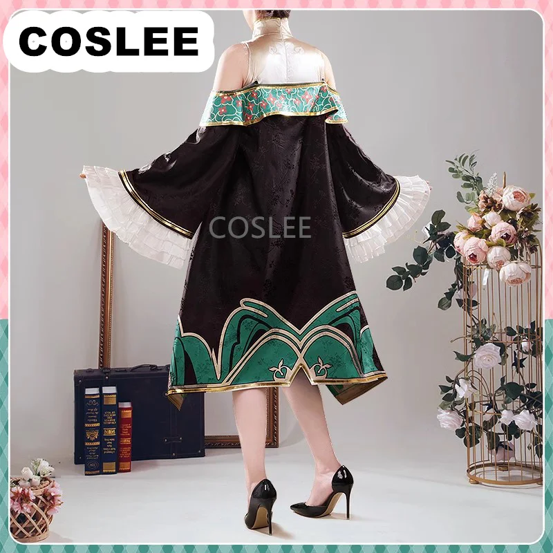 COSLEE Vtuber LainPaterson Cosplay Costume Cheongsam Dress Uniform Coat Halloween Party Outfit For Women S-4XL Customized New