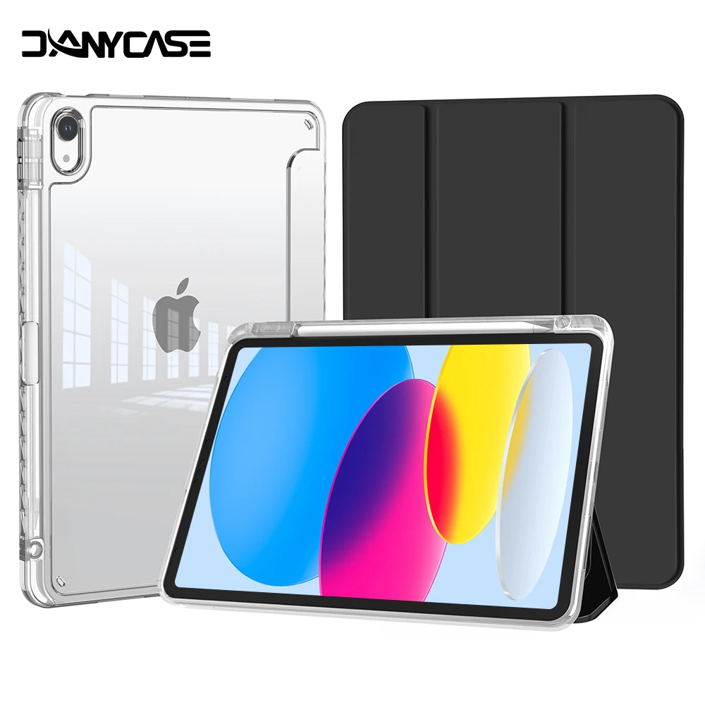 

For iPad 10th Generation 10.9 Case for Pro 11 mini 6 Case 5/6/7/8/9th Air 4/5/3 HD Transparent Cover Suit 9.7/10.2/11/12.9in