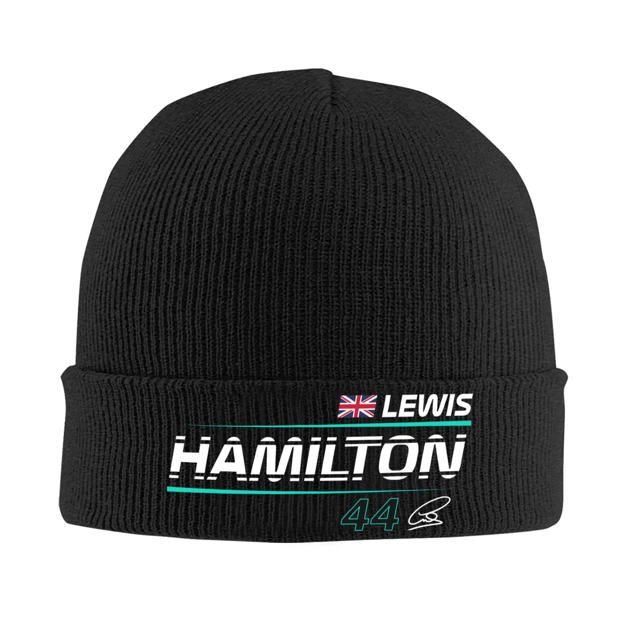 Custom Hamiltons 44 Bonnet Hat Hip Hop Knitting Hat Men Women Unisex I HAM Motorsport Racing Warm Winter Skullies Beanies Caps