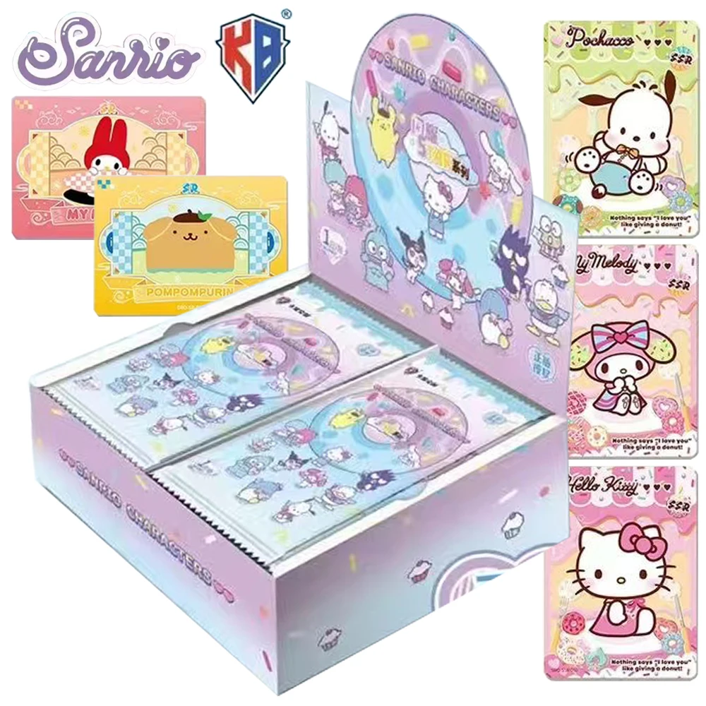 Original KABAO Sanrio Card For Child Pochacco Kuromi Hello Kitty Cute Warm Cartoon Star Limited Game Collection Card Table Toys