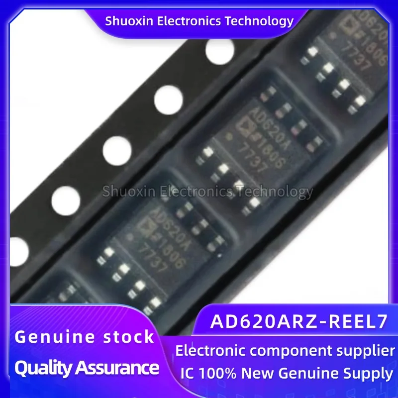 

10 Pieces 100% New Ad620Arz-Reel7 Soic-8 Low Drift, Low Power Consumption Instrument Amplifier Chip