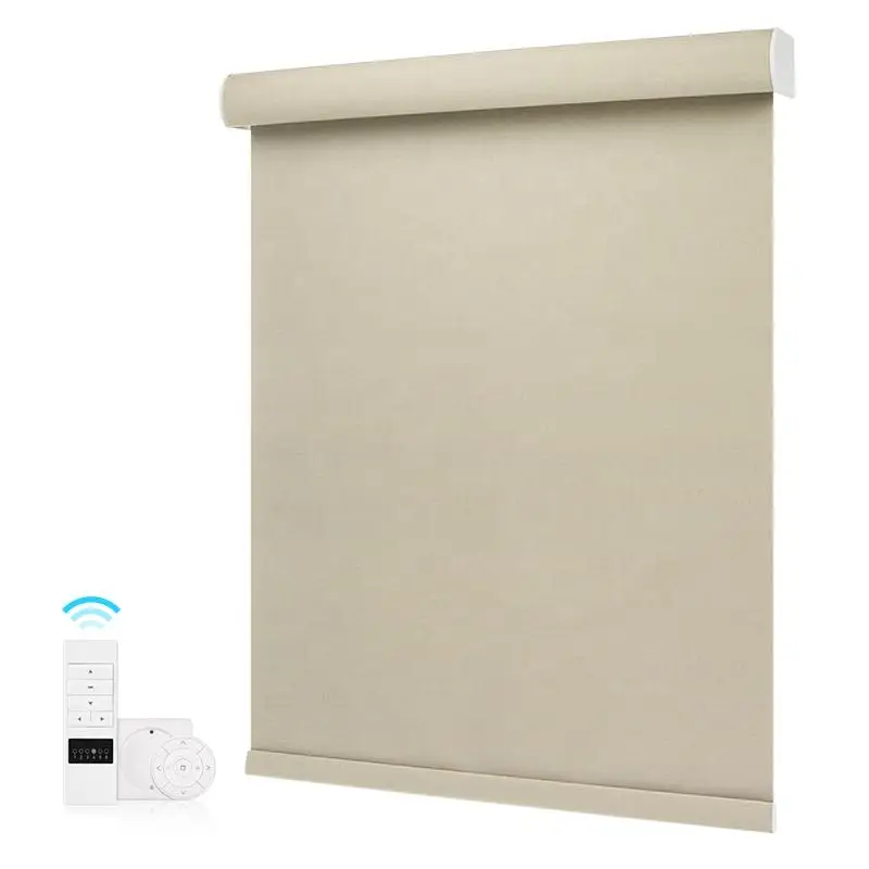Hot Selling China Factory Wholesale  Motorized Smart Control Cover/Bottom Rod With Fabric for Home
