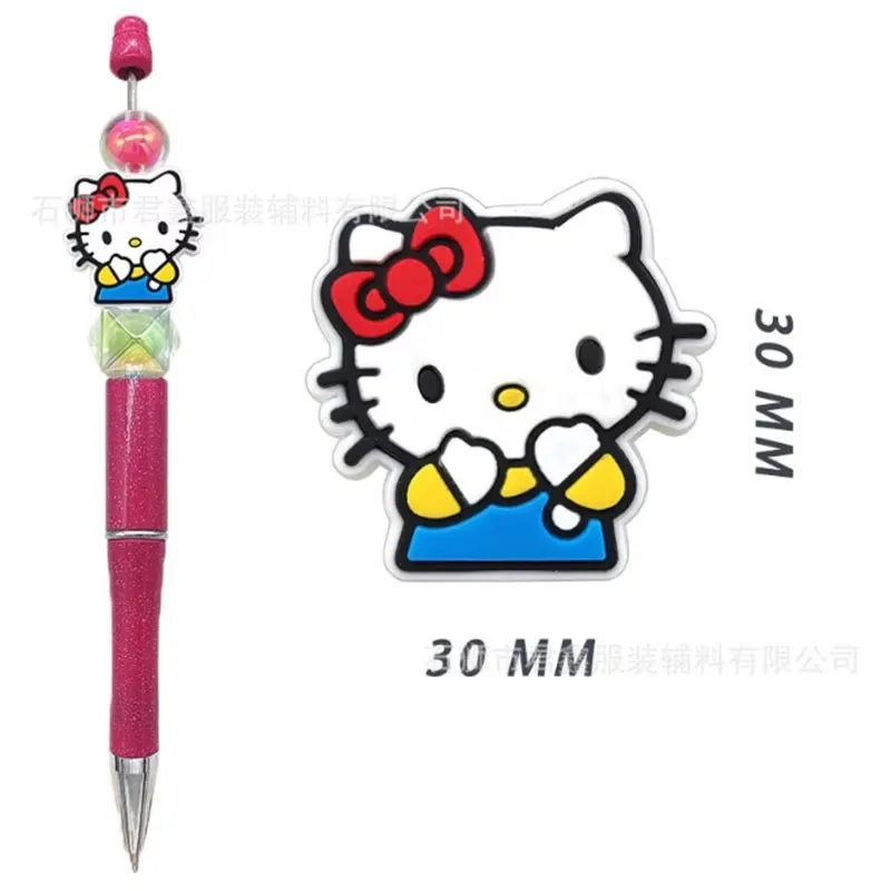 MINISO Hello Kitty Silicone Beads Katie Cat New Trend Focal Beads DIY Beads Pen Nipple Chain Jewelry Accessories image 5
