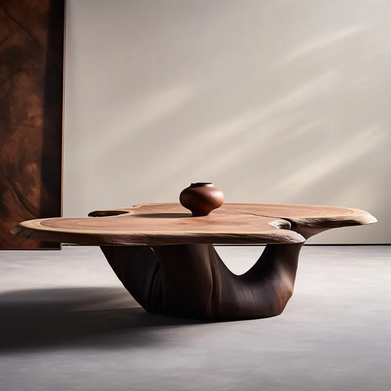 

Wooden Designer Coffee Table Luxury Living Room Simple Organizer Side Table Aesthetic Unique Center Stolik Kawowy Furniture