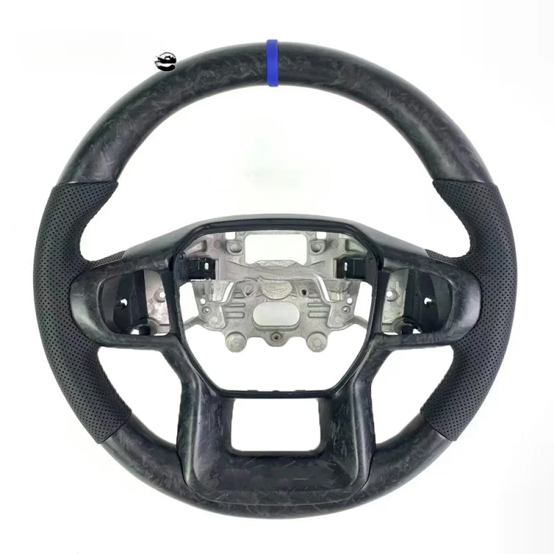 For Ford New Raptor Custom Sport Matte Forged Carbon Fiber Steering Wheel 2020-2024