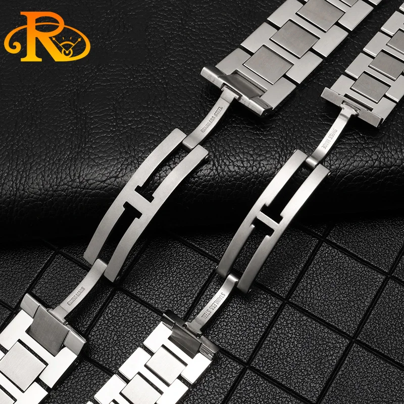 20mm Fine Stainless Steel High Quality Watchband for Tank Solo Santos Cartier Bracelets Men Women Solid Watch Strap Accessories