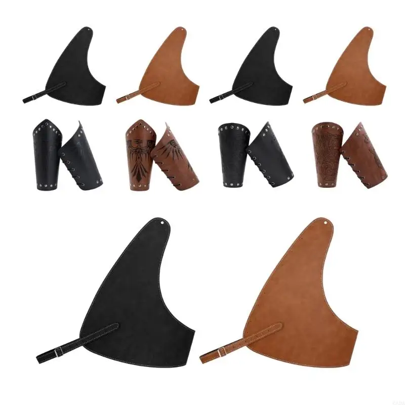 

Futuristic Half Chest Guard Wrist Protectors Cosplay LARP Costume Component 6XDA