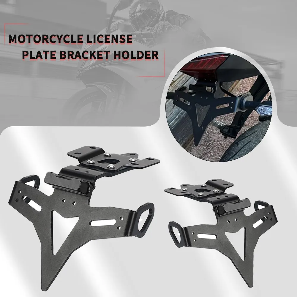 

Motorcycle For Yamaha MT-07/FZ-07 2013-2023 2022 License Plate Holder Fender Eliminator Registration Bracket With LED MT07 MT 07