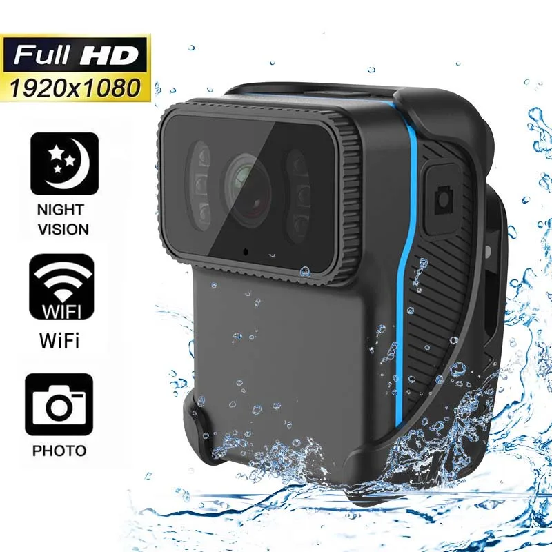 FHD 1080P Mini Action Camera Portable WiFi DV Camcorder Loop Recorder Waterproof Night Vision Cam MP4 Video Pocket Body Camcorde