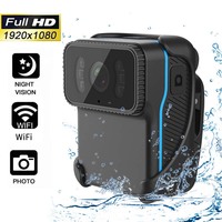 FHD 1080P Mini Action Camera Portable WiFi DV Camcorder Loop Recorder Waterproof Night Vision Cam MP4 Video Pocket Body Camcorde