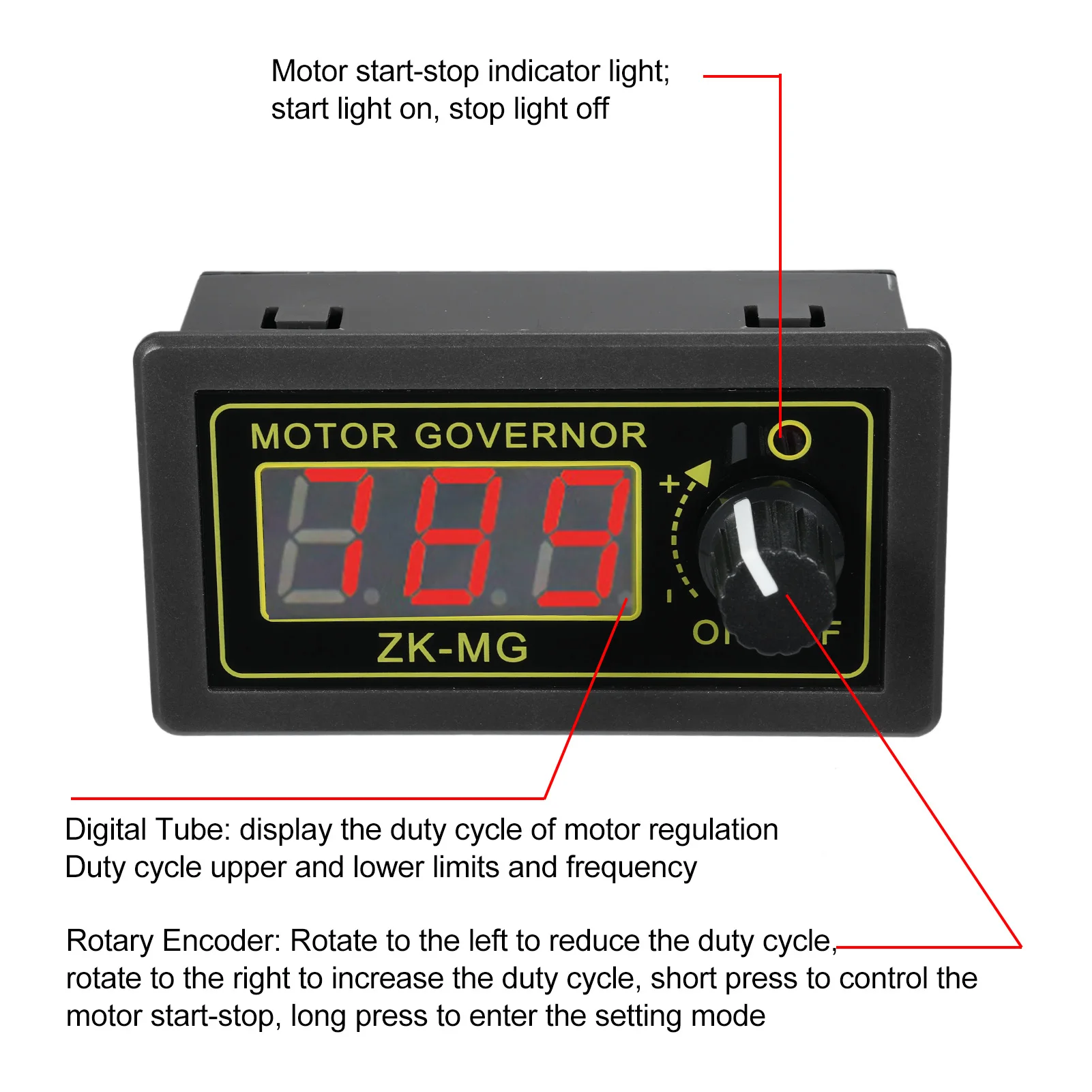 PWM DC Motor Speed Controller Switch PWM Motor Driver DC 5-30V 150W Adjustable Speed Regulator with Variable Rotary Switch