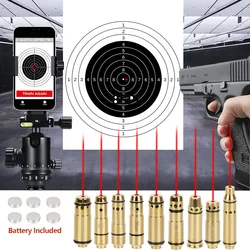 Training Bullet Red Laser Bore Sight 9x19mm .45ACP .9x18mm 9x21mm .223Rem .40S&W Caliber Barrel Pistol Glock 43 17 19 Taurus