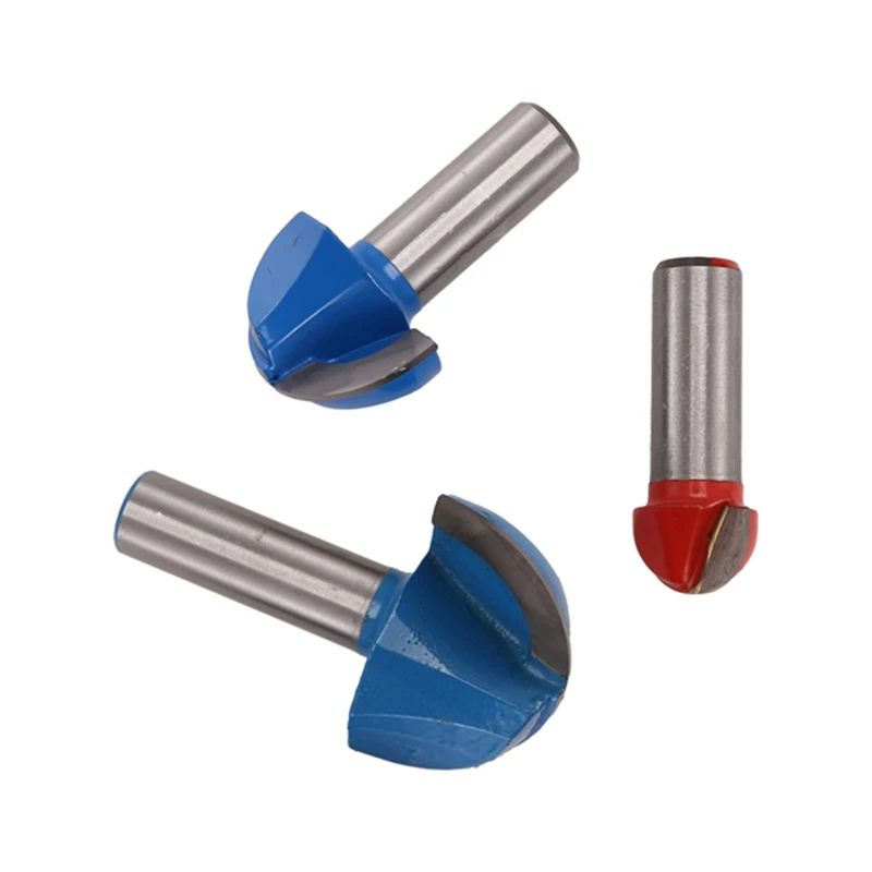 3Pcs Router Bits , 1/2Inch Shank Core Box Router Bit Set,Diameter 3/4Inch, 1-1/4Inch, 1-5/8Inch Round Nose Bit Set