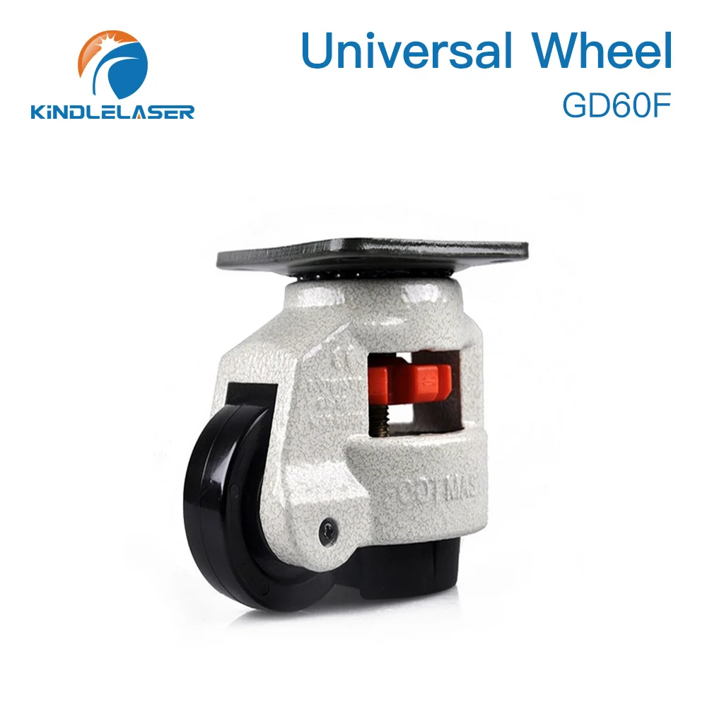 

Универсальное колесо Kindlelaser GD60 для станка для лазерной резки и гравировки CO2, высококачественный толстый алюминиевый корпус, резиновое сиденье, ролик
