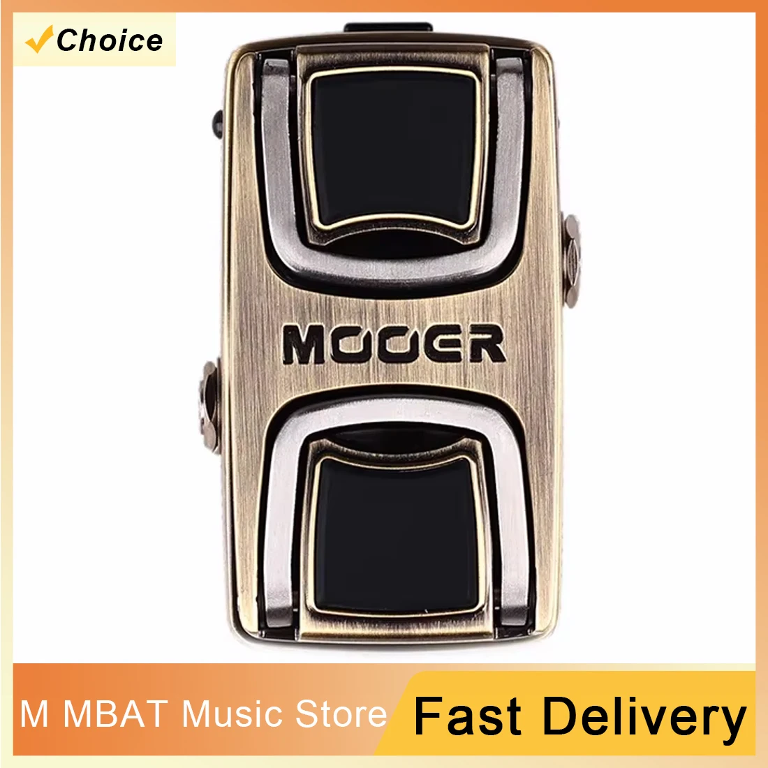 

Педаль эффектов MOOER The Wahter Wah для гитары, с датчиком давления, двумя режимами переключения, полностью металлический корпус, гитарные комплектующие