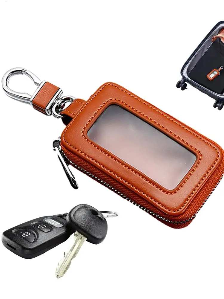 

Автомобильный чехол для ключей на молнии с дистанционным управлением, изысканная ретро универсальная сумка для ключей от машины для женщин и мужчин, автомобильные аксессуары