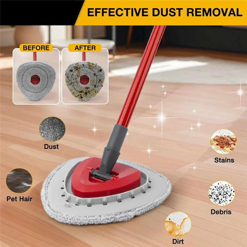 

AT02-Mop Heads Replacement For Ocedar Easywring 1 Tank Easy Cleaning Machine Washable