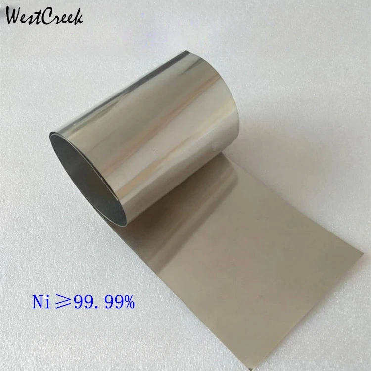 WESTCREEK High Purity 0.01mm-1mm Nickel Foil Roll Ni 99.9% for Scientific Research Experiments